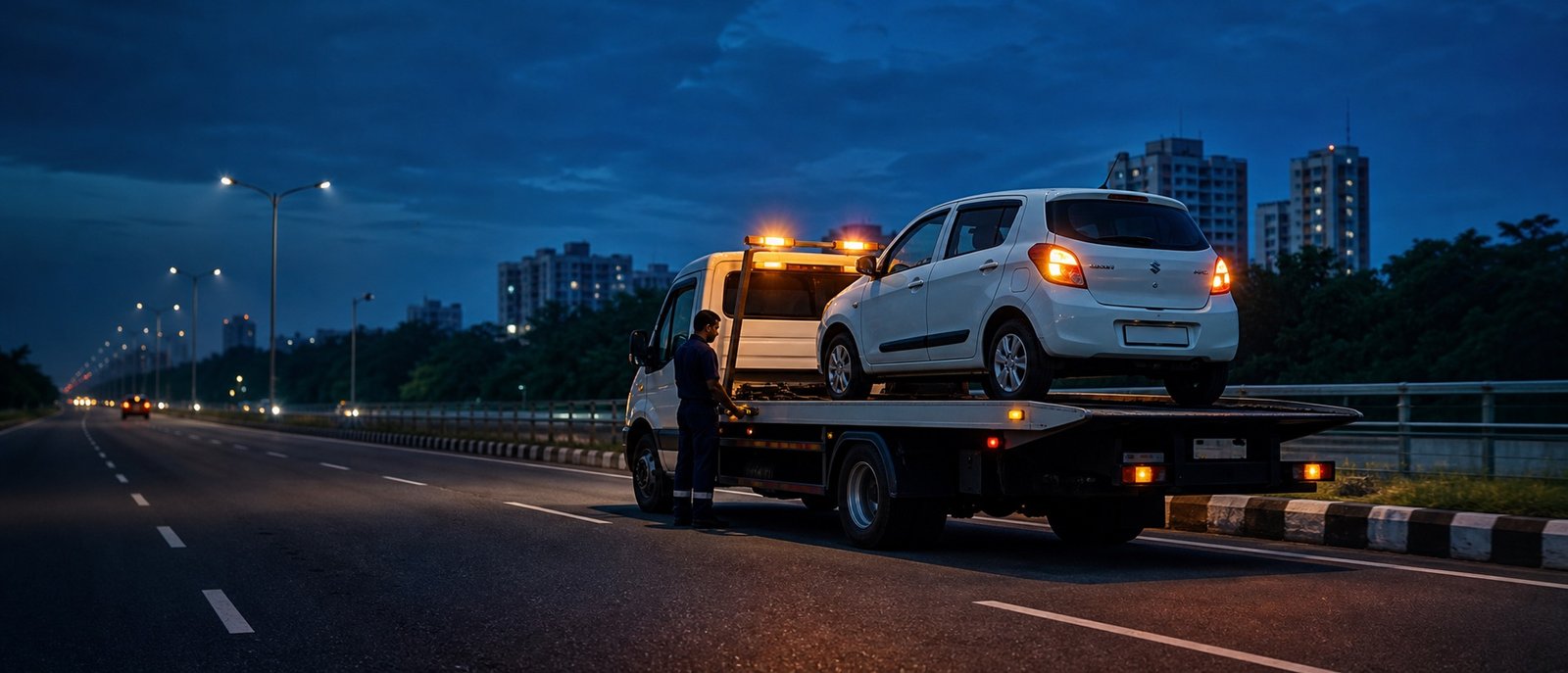 24×7 Emergency Roadside Assistance — professional towing and roadside support